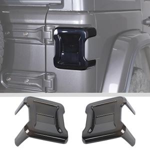 JWWY Tail Light Lamp Taillight TailLamp Rear Light Garnish Cover Trim Fit for 2018-2025+ Jeep Wrangler JL/JLU Exterior Accessories Blackened(Smoked Black)