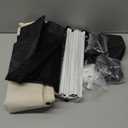 Laundry Basket with Wheels 105L, Large Rolling Laundry Hamper with Removable Bag, Metal Frame Collapsible Dirty Clothes Bin, Cloth Organizer Hampers Pull Handle for Bathroom, Dorm, Bedroom White (105L(27.74gal))