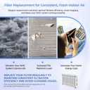 16x28x6 MERV 11 Furnace Filter Replacement Compatible with Honeywell POPUP2400 Foldable Design Durable AIr Filter Actual Size 16x27.13x5.88(1-PACK)