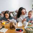 HASENSE Ceramic Honey Pot with Lid and Dipper Stick, 12 Ounce HoneyJar Dish for Home Kitchen, Farmhouse Honey Container for Mother's Day Gift, Dishwasher Safe, White