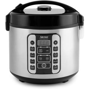 Aroma Housewares AROMA Professional 20-Cup (Cooked) / 5Qt. Digital Rice Cooker, Steamer, and Slow Cooker Pot with 10 Smart Cooking Modes, Including Saut-then-Simmer