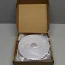 Garage Door Seal Top and Sides, 40 FT Universal TPE Weather Stripping Garage Door Trim Seal Weatherproofing Garage Door Seals with Nails and Lids in White