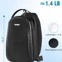 PEKREWS Mini 5 Pro Case, Portable Mini 5 Pro Bag for DJI RC 2, RC-N3 Controller, Travel Drone Backpack Fits 4 Batteries, ND Filters, Waterproof Hard Carrying Case for DJI Fly More Combo Accessories, Black