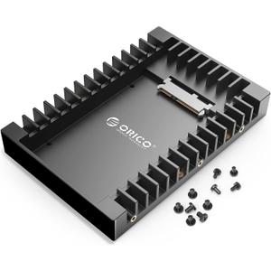ORICO 2.5 SSD SATA to 3.5 Hard Drive Adapter Internal Drive Bay Converter Mounting Bracket Caddy Tray for 7 / 9.5 / 12.5mm 2.5 inch HDD / SSD with SATA III Interface(1125SS)
