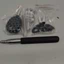 Gelibo Telescoping Large Back Scratcher with 5 Detachable Heads, Valentines Day Gifts for Him, Gifts for Men, Extendable Back Massager Tool with Beautiful Box (Regular, Black)