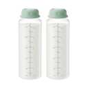 11oz Breastmilk Storage Bottles, Compatible with Momcozy Milk Cooler 12oz, Narrow Neck Baby Bottles, BPA-Free & Leakproof, Must-Have Breastfeeding Essentials, 2PCS
