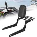 AUFER Detachable Rear Passenger Backrest Sissy Bar And Luggage Rack With Backrest Pad Compatible With For Shadow Spirit 750 VT750C2 2007-2014 Shadow Phantom 750 VT750C2B 2010-2018