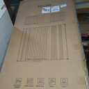 51" Extra Tall Cat Gate 30"-49.27" Wide, Auto Close, Pressure Mounted, for Cats & Small Dogs, Hallway, Stairs, Kitchen, Not Baby Gate,White