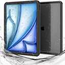 Miimall Waterproof Case for iPad Air 13 inch M2/M3/M4 2024/2025/2026, IP68 Waterproof 360 Full-Body, Built-in Screen Protector, Shockproof Dust/Snow Proof Waterproof Cover for iPad Air 13 inch
