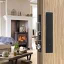 Pocket Door Locks, Edge pulls, Hidden Handles, Pocket Door Hardware, Sliding Door Locks, Sliding Door Hardware, for Doors 1 5/12" to 2 2/8" Thick (Black)