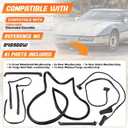 Door Weatherstrip Seals 7pcs Compatible with Chevrolet Corvette 1984-1989, Replace# 8489GGW