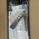 Wedding Welcome Sign Stand, Welcome to our Wedding Sign Holder, Black Easel Stand for Sign Poster With Design Bundle & Ground Stakes & Leather Sign Hanging Straps, Linen Sign Stand for Wedding Decor