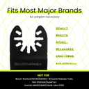 Smithology 24PCS Oscillating Saw Blades - 6 Japanese Tooth & 18 Standard Multi-Tool Blades for Wood, PVC & Plastic | Fits Dewalt, Milwaukee, Ryobi, Makita, Craftsman, Porter Cable, Ridgid, Rockwell