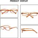 NORPERWIS 6 Pack Ladies Reading Glasses for Women Blue Light Blocking Spring Hinge Fashion Eyeglasses Readers for Women (Mix Color -4, 2.25, multiplier_x)