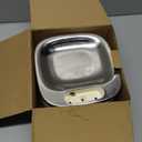 Oneisall 3.5L Water Fountains for Cats Indoor, Stainless Steel Pet Drinking Fountains Automatic Running Cat Waterer Fountains Quiet, White