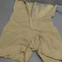 YIANNA Tummy Control Shapewear for Women Strapless Fajas Colombianas Postparto Body Shaper Shorts Butt Lifter with Zipper Crotch, YA7272-Beige-L