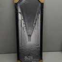 8x24 Picture Frames 1 Pack Hatter-Resistant Glass Display Photo Frame, to Wall Home Decor Black