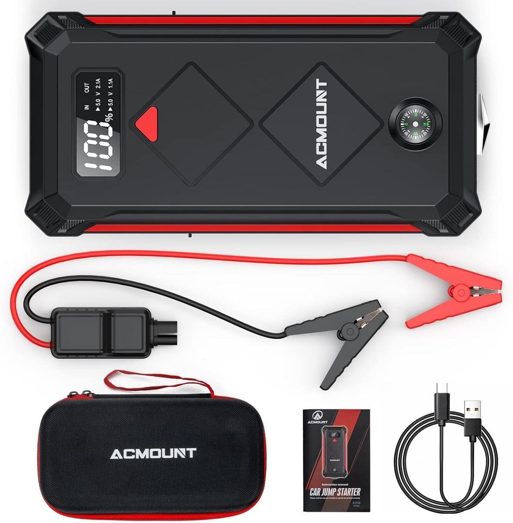 Portable 20000Mah 5000A Car Jump Starter Battery Booster Power Bank Jumper Box 