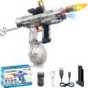 Upgraded Electric Water Gun for Adults Kids 26-32FT Long Range Automatic Squirt Gun Auto-Refill 800ml High Capacity Water Guns Toys with LED Light, Pool Beach Outdoor Summer Gift Toys