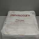 Momcozy Baby Play Mat for Floor, 50x50 Thickened Playpen Mat, Playmate for Baby Tummy Time, Waterproof & Non-Slip, Foldable Outdoor Mat with Carrying Handle, Leopard Heart