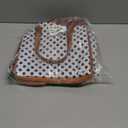 Fit & Fresh Lunch Bag For Women, Insulated Womens Lunch Bag For Work, Leakproof & Stain-Resistant Large Lunch Box For Women With Containers and Bottle, Zipper Closure Wichita Bag White Dot