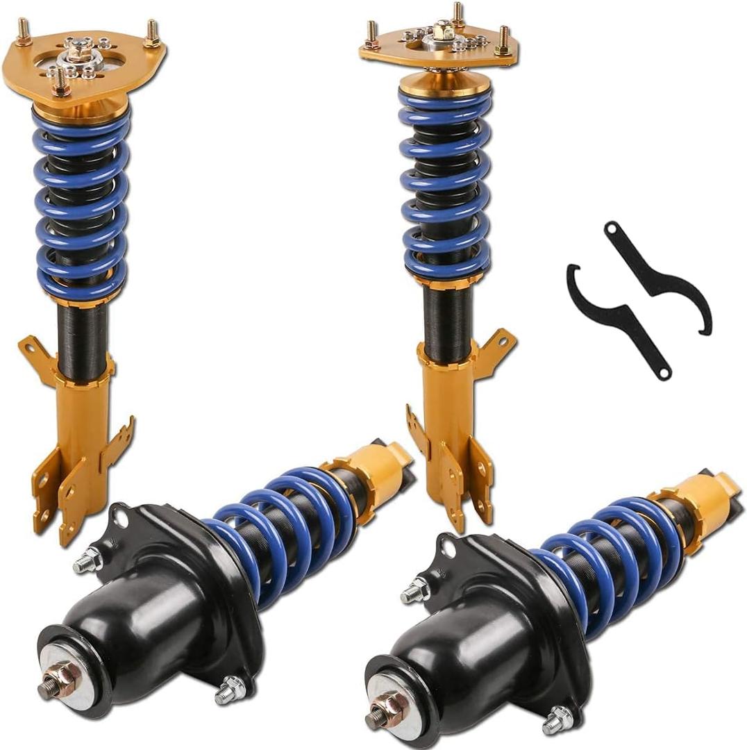 MOSTPLUS Coilovers Struts Compatible for 2003 2004 2005 2006 2007 2008 Toyota Corolla E120 E130/2003-2008 Matrix Adjustable Lowering Suspension (Set of 4)