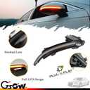 2 PCS Sequential Dynamic LED Side Mirror Turn Signal Lights for Au-di A3 8P A4 A5 B8 Q3 SQ3 A6 C6, Au-di Accessories Clear Lens Turn Signal Indicator Lamp