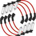 8 PCS Spark Plug Ignition Wire, 10.2mm Spiral Wound Design, Spark Plug Wire Set Compatible with 2000-2009 Chevy GMC V8 Engine, Replace# 48322R