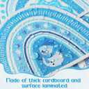 Containlol 3 Rolls 118 ft Winter Boho Bulletin Board Decorations Winter Snowflake Snowman Scalloped Border Christmas Rainbow Bulletin Board Trim Border for Xmas Wall School Decor