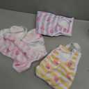 Jollywoods 3 Pack Washable Female Dog Diaper Onesie Sanitary Pantie with Adjustable Suspender, Reusable Fixed Doggie Diapers, Super Absorbent Leakproof for Dog in Heat Cycle Medium