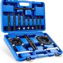 Bearing Puller Set, 5 Ton Capacity Bearing Separator, Pinion Wheel Bearing Removal Kit with 2" and 3" Jaws, Wheel Hub Axle Puller Set, Heavy Duty Bearing Splitter Tool Kit with Blue Case