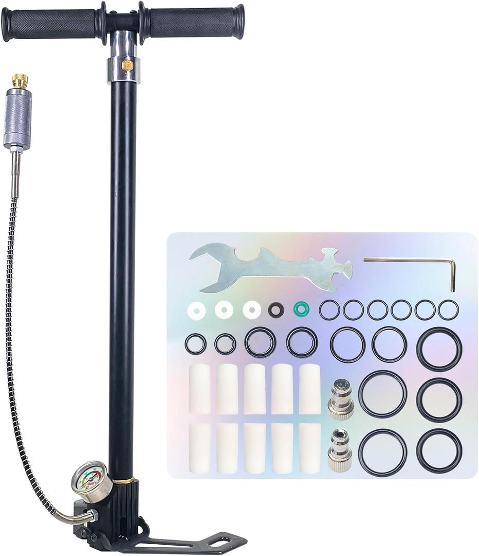 PCP Air Pump High Pressure Hand Pump 4500Psi 4 Stage Airgun Pump 30MPA Air Rifle Filling Stirrup Pump