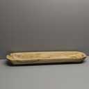 Serene Spaces Living Rectangular Natural Wood Tray  Elegant Centerpiece & Versatile Organizer for Home, Office, Event Decor, 24" Long & 5.5" Wide (Large - Pack of 1)