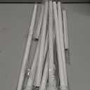 White Curtain Rods 2 Pack, Adjustable 28-62 inch, Metal, Wall Mounted, 5/8 inch Diameter, Holds Up to 25 lbs, Easy Install, Ideal for Bedroom, Living Room, Kitchen, Patio