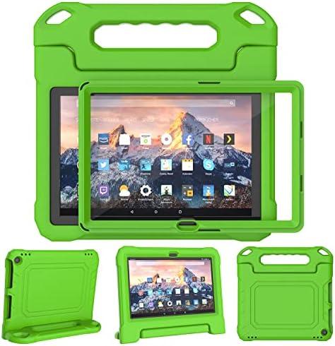RTOBX Kids Case for 10 Inch Tablet(13th/11th Generation, 2023/2021 Release) - Durable Shockproof Protective Cover with Screen Protector for 10/10 Plus/HD 10 Tablet, Not for iPad Samsung Tablet, Green