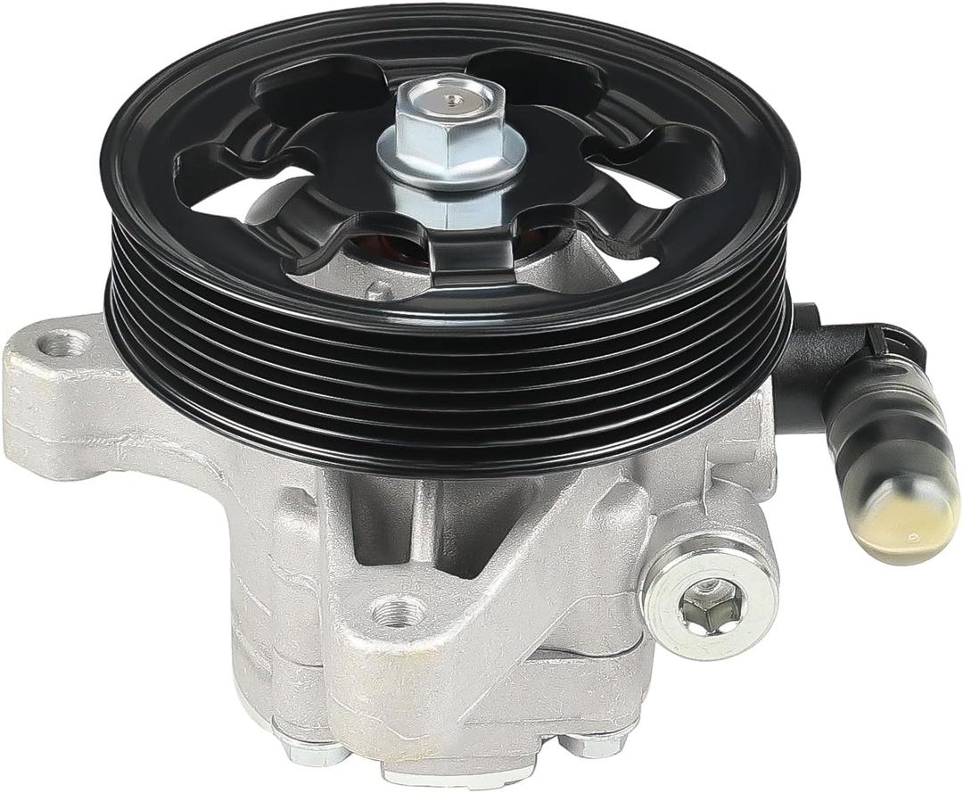 WMPHE Power Steering Pump with Pulley Compatible with Honda Accord DX EX LX 2.4L 2003 2004 2005, Replacement for 21-5341, 96-5341, 56110-RAA-A01