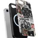 Esdot for iPhone 16e Case Cute - Wireless Charging Compatible - Dual-Layer Soft Silicone + Hard Shell - Wildflower Design - Protective Phone Cover for Women Girls - Scream