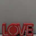 Holiday Home LED Neon Table Sign Love - Red