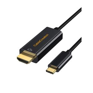 CableCreation USB C to HDMI Cable 6FT Male to Male, Thunderbolt 3/4 Compatible for Home Office, 4K High Speed for Galaxy S24/S24 Ultra/S24+/MacBook Pro/Air/M1,iPad Pro and More - Black