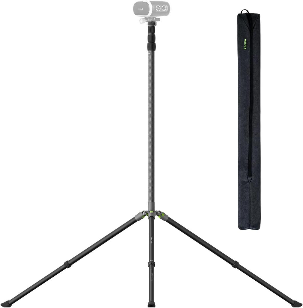 XbotGo Upgraded NT4 PRO Sports Camera Tripod for Falcon
12.8ft Professional Tripod, Carbon Fiber Center Column, Aluminum Alloy Legs, Reverse-Folding Design, Outdoor Sports Ready