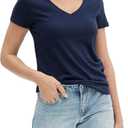 Gap Womens Favorite V-Neck Tee T-Shirt (Small)