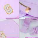 Belt Bag Fanny Pack Crossbody Bags with Initials Cute Stuff Birthday Gifts for Teenager Girls Trendy Stuff - White G,Lavender Bag