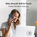 GiiYoon Silicone Case Compatible with Samsung Galaxy A15, Full Body Silky Soft Touch Phone Case with Camera Protection, Shockproof Cover with Microfiber Lining, Blue