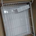 YAMAZAKI Home Dish Drying Rack Modern White Dish Rack for Kitchen Counter with Removable Drainer Tray and Cutlery Holder, Steel + Wood Dish Drying Organizer - Steel + Wood -, One Size