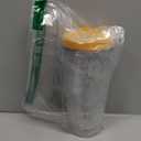 Tervis Clear & Colorful Lidded Made in USA Double Walled Insulated Tumbler Travel Cup Keeps Drinks Cold & Hot, 24oz, Yellow Lid