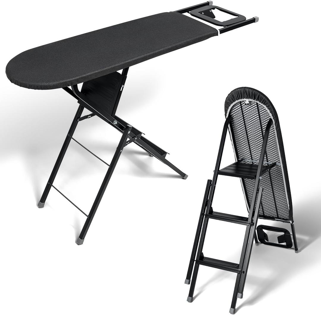 Duwee 13" ×39" Ironing Board & Ladder with Iron Rest