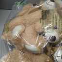 Teddy Bears Bulk 5 Packs 13.5 Inches Small Stuffed Bears Pack for Christmas Valentines Baby Shower Party Decorations Centerpieces Favors Light Brown