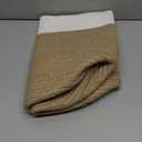 Dahey Jute Spliced Cotton Rope Plant Basket Modern Woven Storage Basket for 12" Floor Indoor Planter, Decorative Flower Pots Cover Laundry Bin with Handle Rustic Home Decor, White and Beige