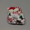 32PCS Mini Knit Doll Hat and Scarf Small Santa Hat for Craft Christmas Knit Decoration Doll Clothing Accessories Gift (Red and Green)