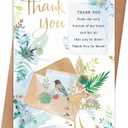 5 x Thank You Card, Appreciation Card for Friend Family Coworkers | Includes Envelope and Stickers, 8x5.3 Inch, Includes Envelope and Stickers, 8x5.3 Inch